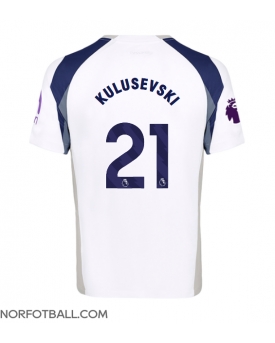 Billige Fotballdrakt Tottenham Hotspur Dejan Kulusevski #21 Replika Hjemmedrakt 2025-26 Kortermet